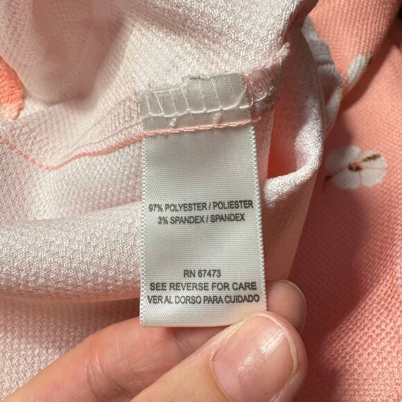 Gabby Skye NWT Salmon Pink Woven Texture Flamingo Novelty Sleeveless Dress - Picture 14 of 15